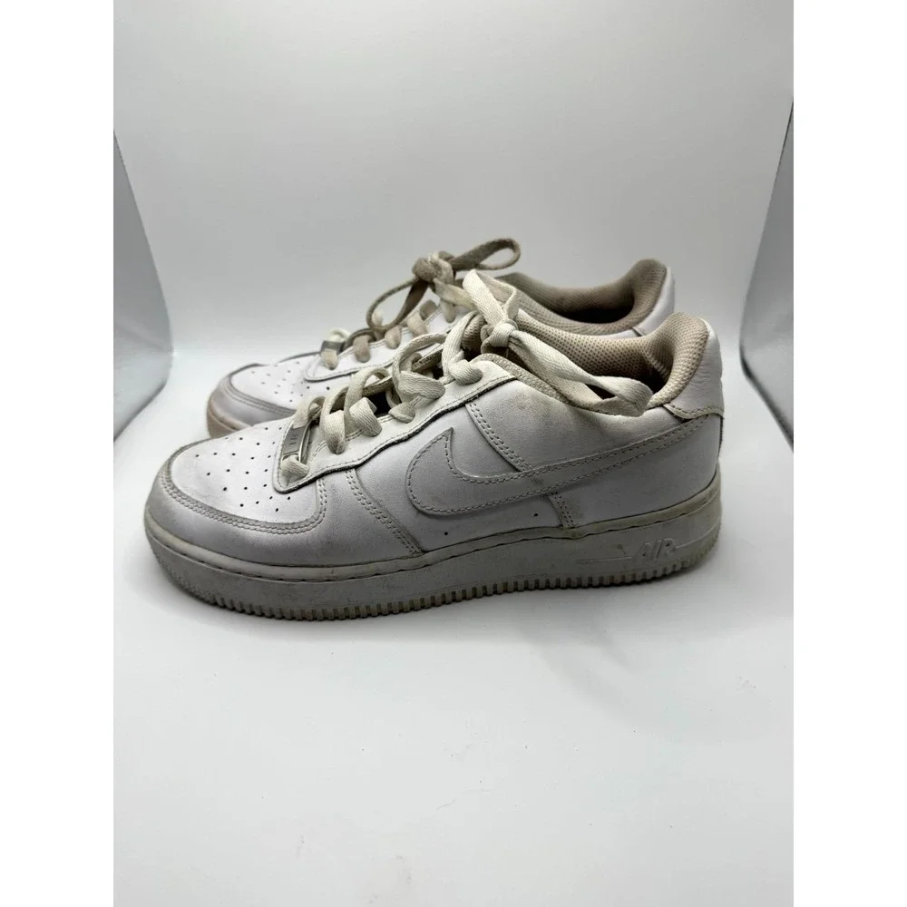 Nike Air Force 1 Low LE GS DH2920-111 Kid 6.5 Sneaker Triple White Leather Shoes